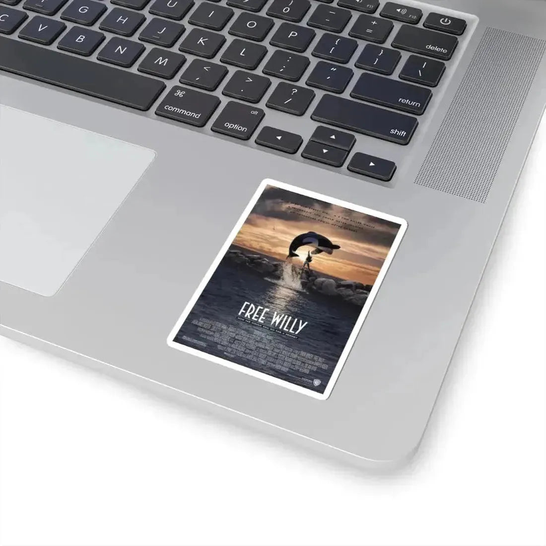 Free Willy 1993 Movie Poster - STICKER Vinyl Kiss-Cut Decal - The Sticker Space