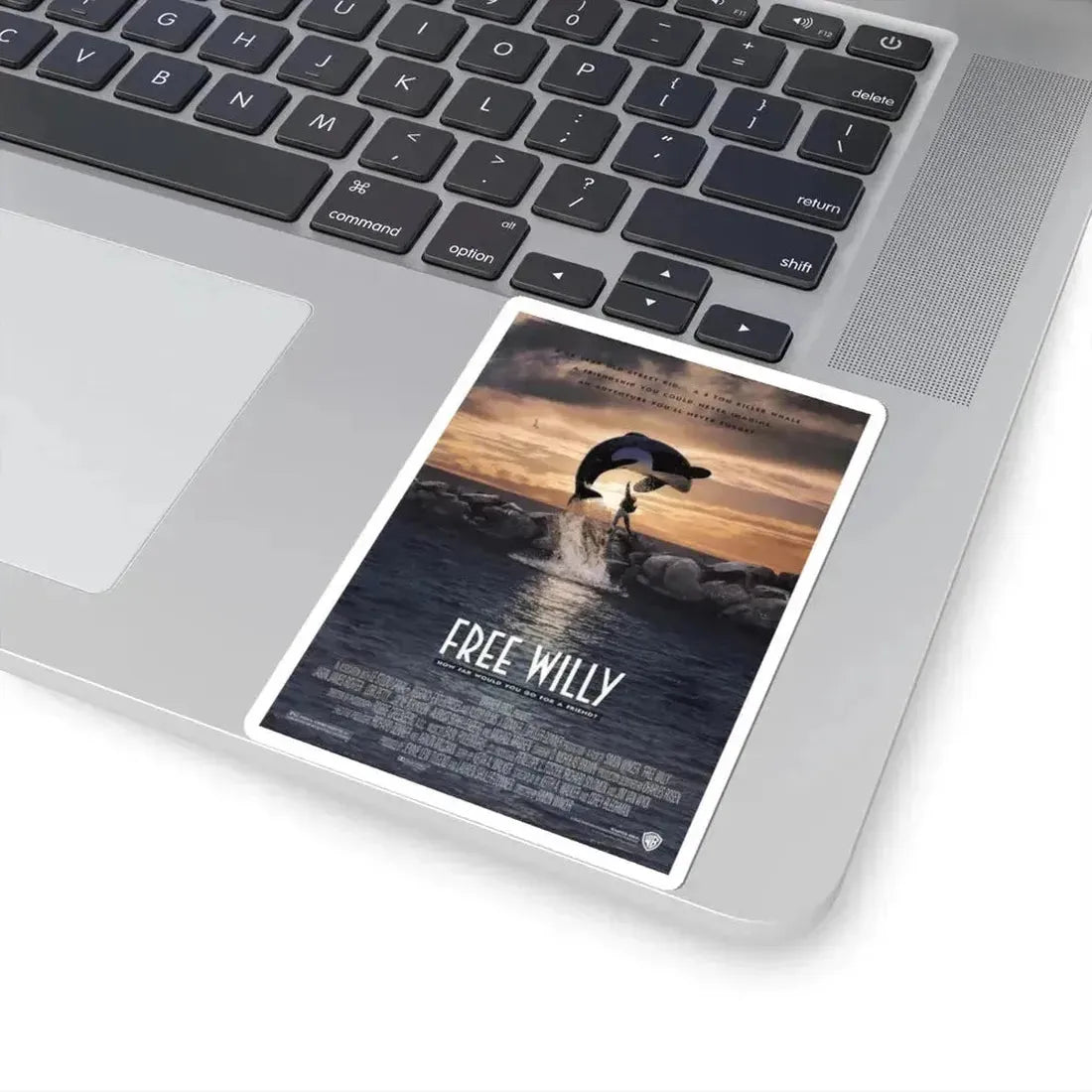 Free Willy 1993 Movie Poster - STICKER Vinyl Kiss-Cut Decal - The Sticker Space