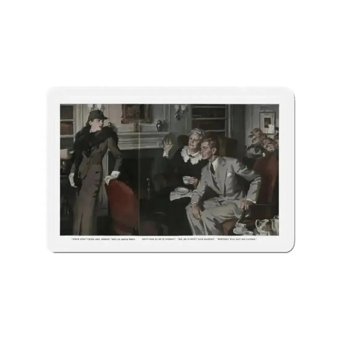 Free Woman (1), Redbook, December 1936 (Magazine Illustration) Refrigerator Magnet - The Sticker Space