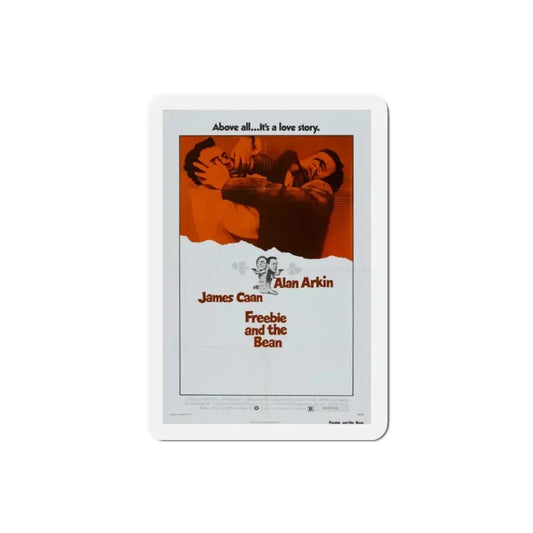 Freebie and the Bean 1974 Movie Poster Refrigerator Magnet 2 Inch - The Sticker Space