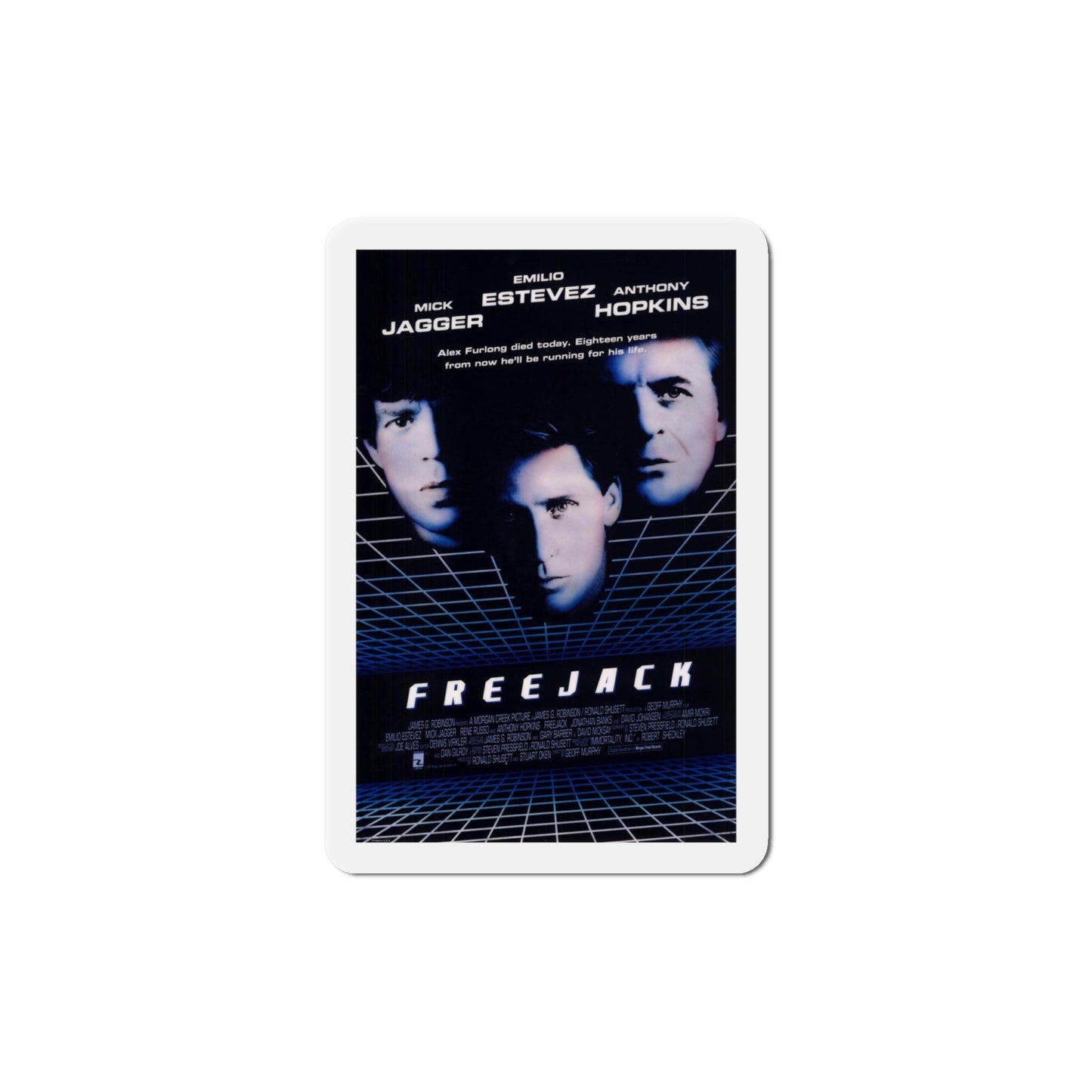 Freejack 1992 Movie Poster Die-Cut Magnet-6 Inch-The Sticker Space