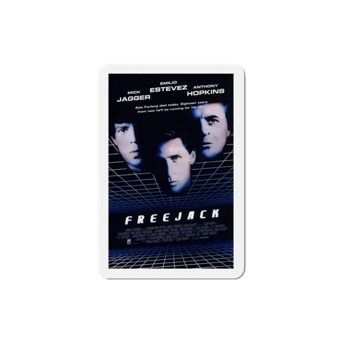 Freejack 1992 Movie Poster Refrigerator Magnet 3 Inch - The Sticker Space