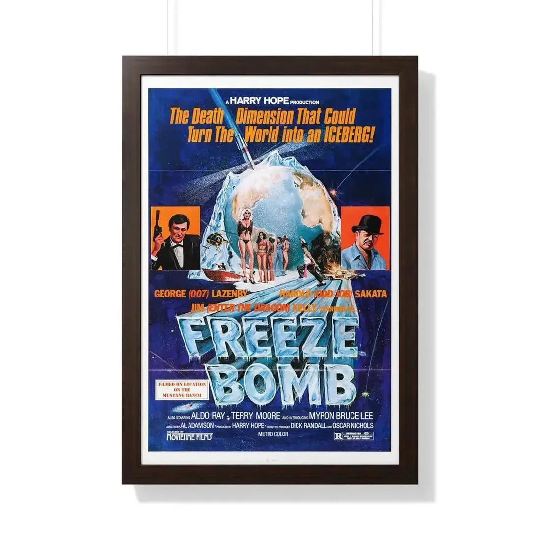 FREEZE BOMB (DEATH DIMENSION) 1978 - Framed Movie Poster - The Sticker Space