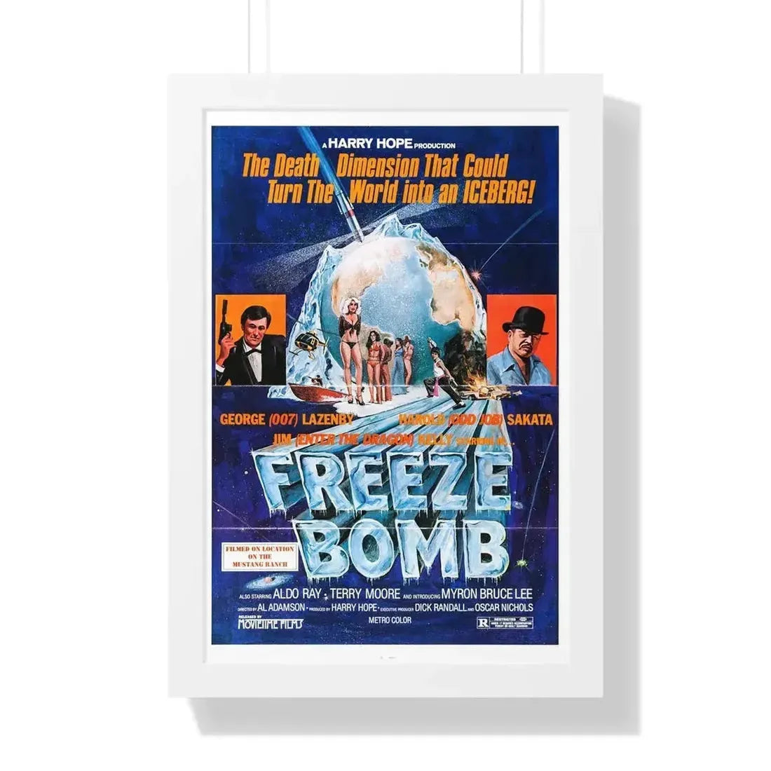 FREEZE BOMB (DEATH DIMENSION) 1978 - Framed Movie Poster - The Sticker Space