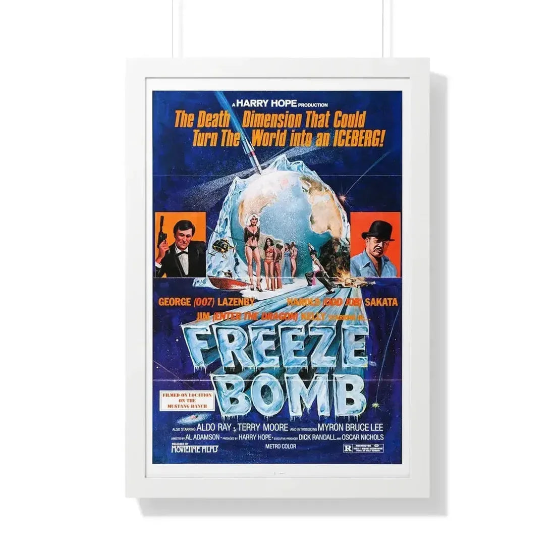 FREEZE BOMB (DEATH DIMENSION) 1978 - Framed Movie Poster - The Sticker Space