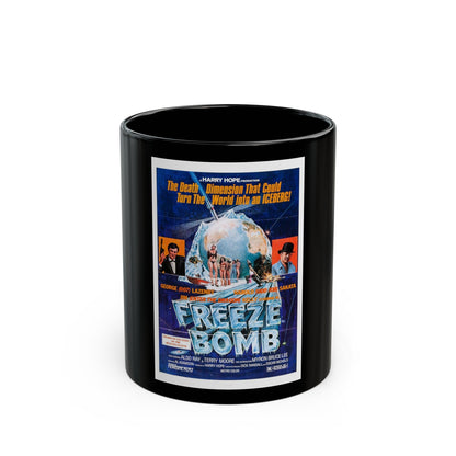 FREEZE BOMB (DEATH DIMENSION) 1978 Movie Poster - Black Coffee Mug-11oz-The Sticker Space