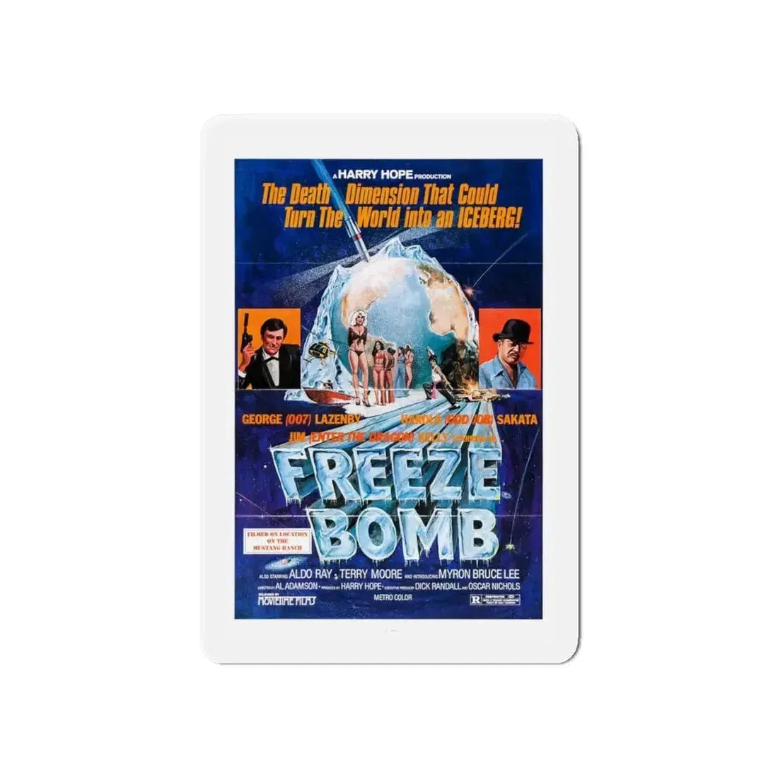 FREEZE BOMB (DEATH DIMENSION) 1978 Movie Poster - Refrigerator Magnet - The Sticker Space