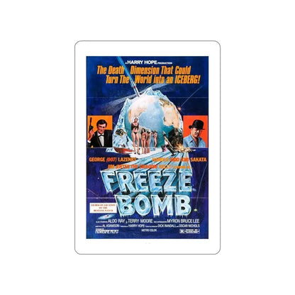 FREEZE BOMB (DEATH DIMENSION) 1978 Movie Poster STICKER Vinyl Die-Cut Decal 4 Inch - The Sticker Space