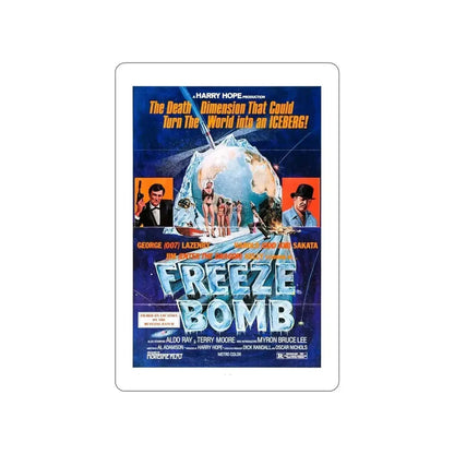FREEZE BOMB (DEATH DIMENSION) 1978 Movie Poster STICKER Vinyl Die-Cut Decal - The Sticker Space