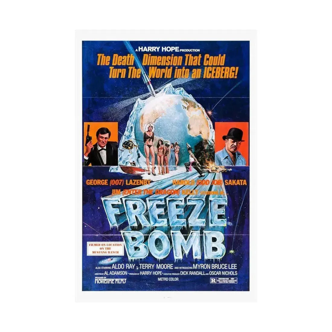 FREEZE BOMB (DEATH DIMENSION) 1978 - Paper Movie Poster - The Sticker Space