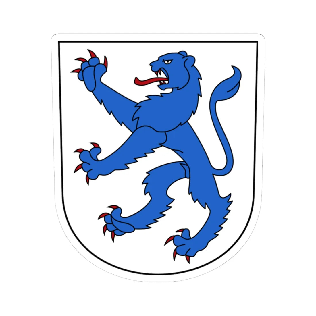 Freienstein-Teufen-blazon (Switzerland) (Coat of Arms) STICKER Vinyl Kiss-Cut Decal 3 Inch White - The Sticker Space