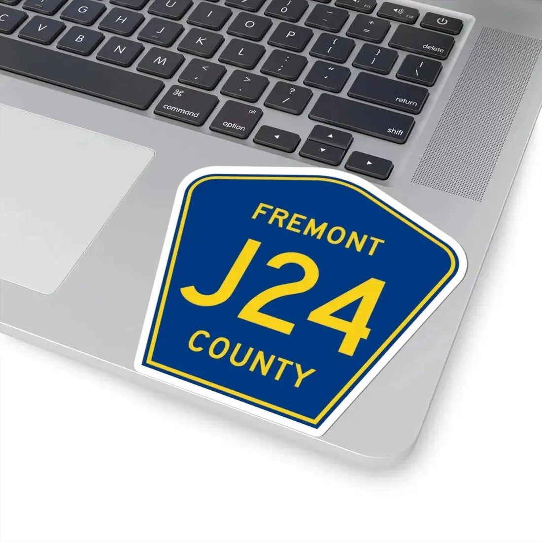 Fremont County Route J24 IA (Iowa) (Road Sign) STICKER Vinyl Kiss-Cut Decal - The Sticker Space