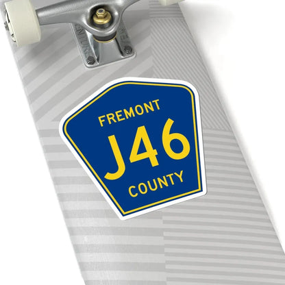 Fremont County Route J46 IA (Iowa) (Road Sign) STICKER Vinyl Kiss-Cut Decal - The Sticker Space