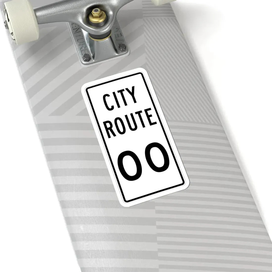 Fremont Ohio city route shield template (Ohio) (Road Sign) STICKER Vinyl Kiss-Cut Decal - The Sticker Space
