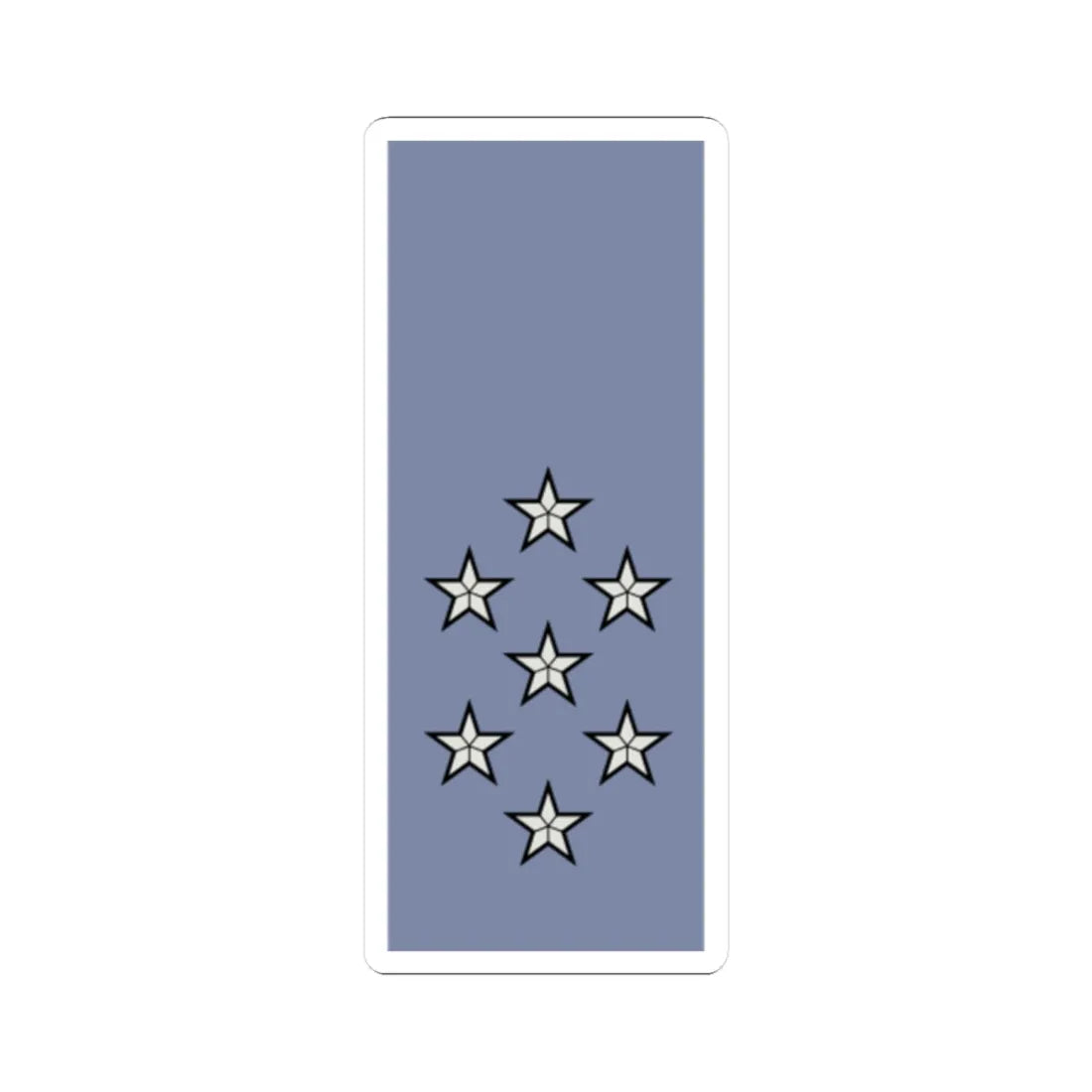 French Army sleeves OF 10 (Military Rank) STICKER Vinyl Kiss-Cut Decal 2 Inch White - The Sticker Space