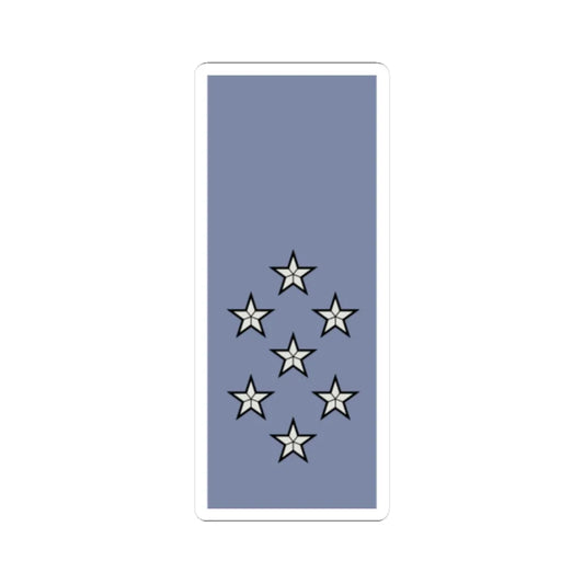 French Army sleeves OF 10 (Military Rank) STICKER Vinyl Kiss-Cut Decal 2 Inch White - The Sticker Space