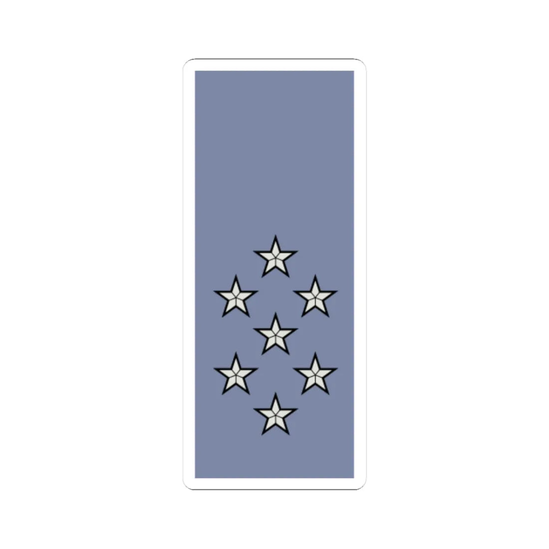 French Army sleeves OF 10 (Military Rank) STICKER Vinyl Kiss-Cut Decal 3 Inch White - The Sticker Space