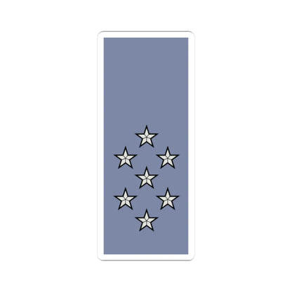 French Army sleeves OF 10 (Military Rank) STICKER Vinyl Kiss-Cut Decal 4 Inch White - The Sticker Space