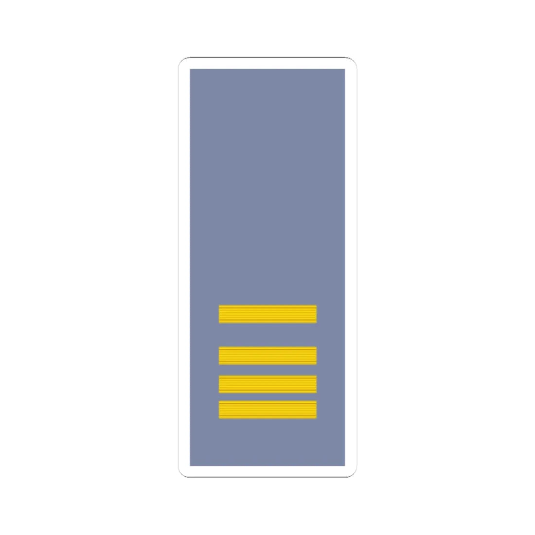 French Army sleeves OF 3 (Military Rank) STICKER Vinyl Kiss-Cut Decal 4 Inch White - The Sticker Space