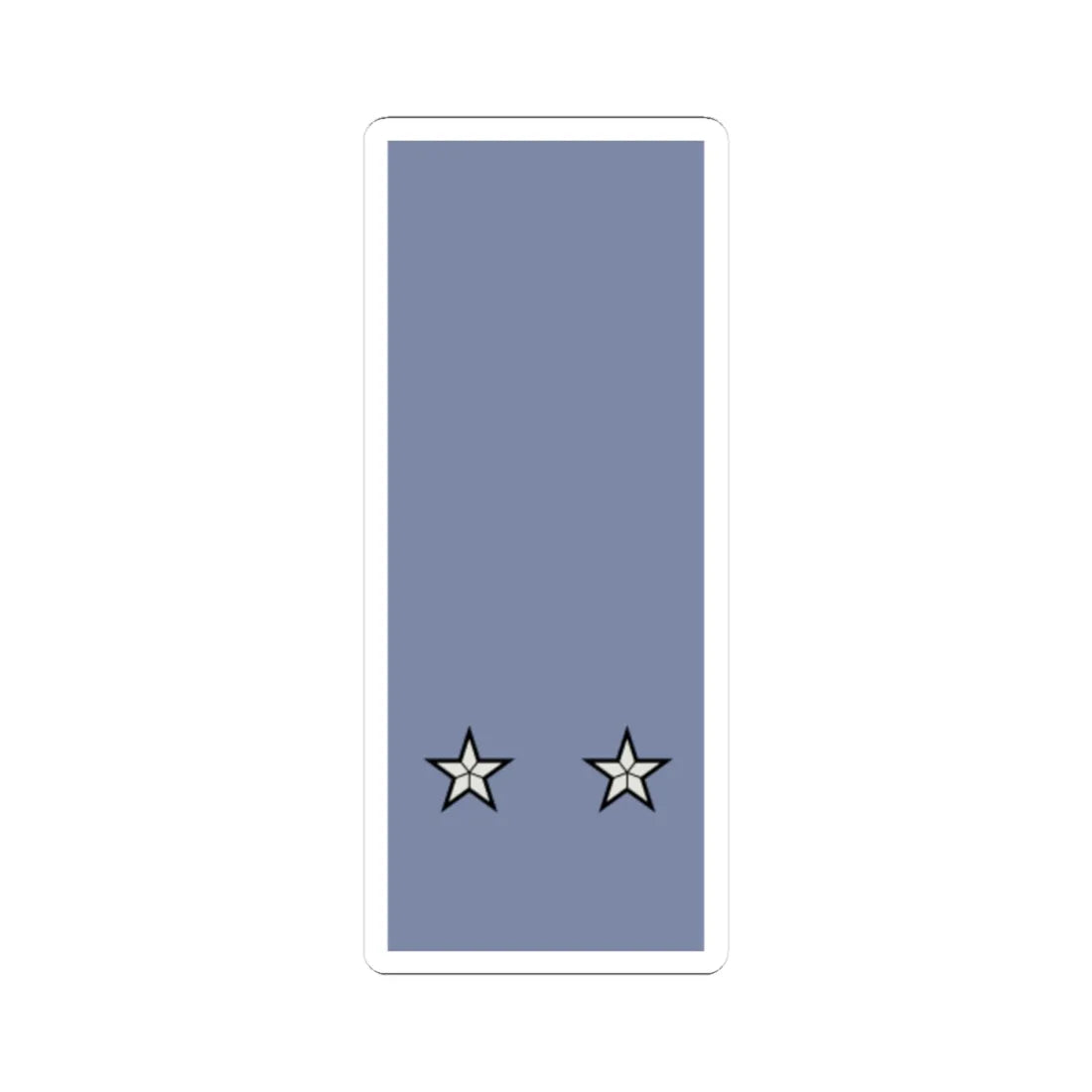 French Army sleeves OF 6 (Military Rank) STICKER Vinyl Kiss-Cut Decal 4 Inch White - The Sticker Space