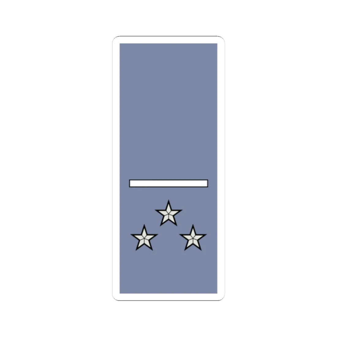 French Army sleeves OF 8 unofficial (Military Rank) STICKER Vinyl Kiss-Cut Decal 4 Inch White - The Sticker Space