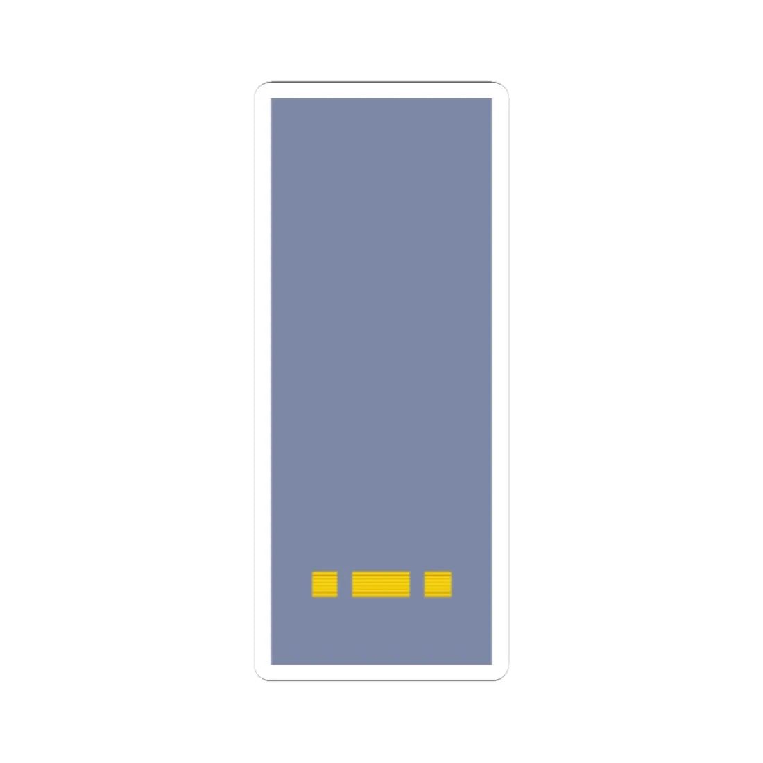 French Army sleeves OF D (Military Rank) STICKER Vinyl Kiss-Cut Decal 2 Inch White - The Sticker Space