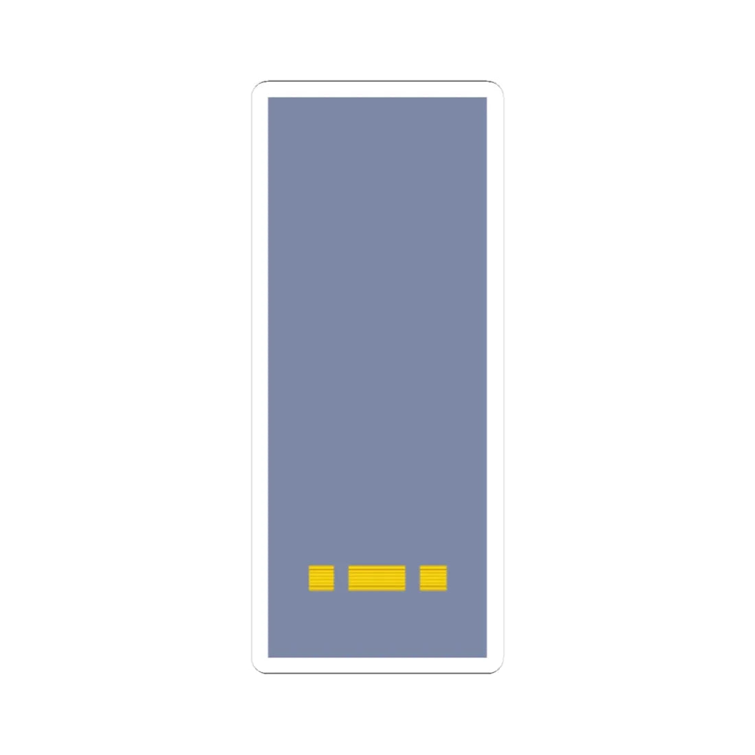 French Army sleeves OF D (Military Rank) STICKER Vinyl Kiss-Cut Decal 4 Inch White - The Sticker Space