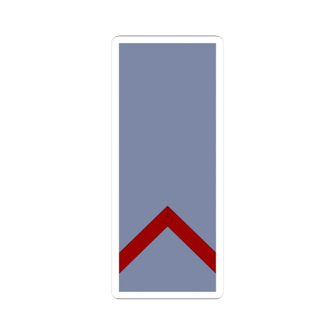 French Army sleeves OR 2 (Military Rank) STICKER Vinyl Kiss-Cut Decal 4 Inch White - The Sticker Space