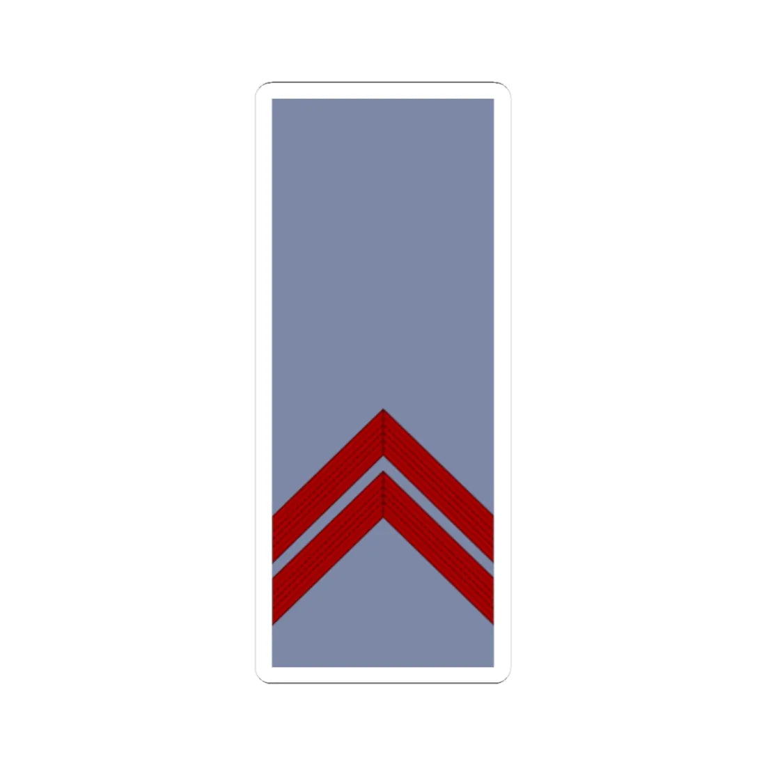French Army sleeves OR 3 (Military Rank) STICKER Vinyl Kiss-Cut Decal 4 Inch White - The Sticker Space
