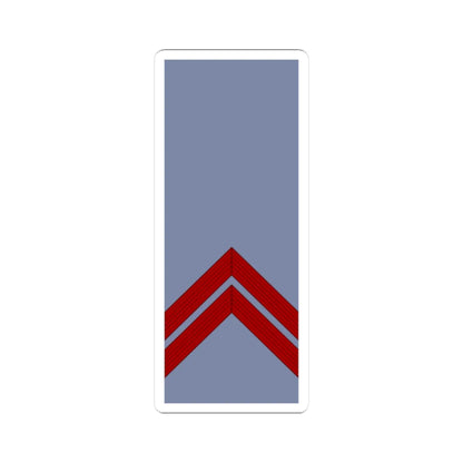 French Army sleeves OR 3 (Military Rank) STICKER Vinyl Kiss-Cut Decal 4 Inch White - The Sticker Space