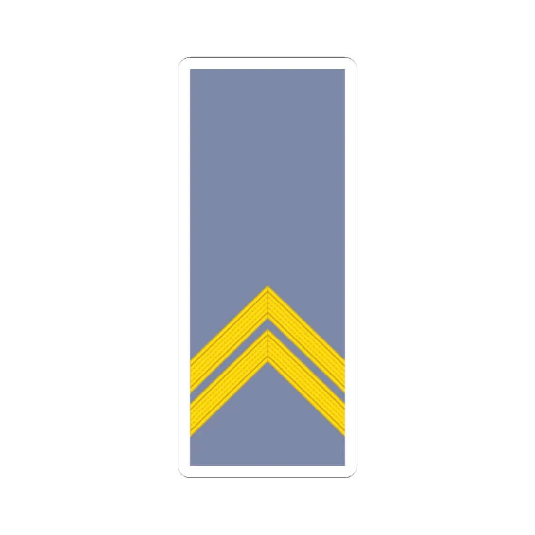 French Army sleeves OR 6 (Military Rank) STICKER Vinyl Kiss-Cut Decal 3 Inch White - The Sticker Space