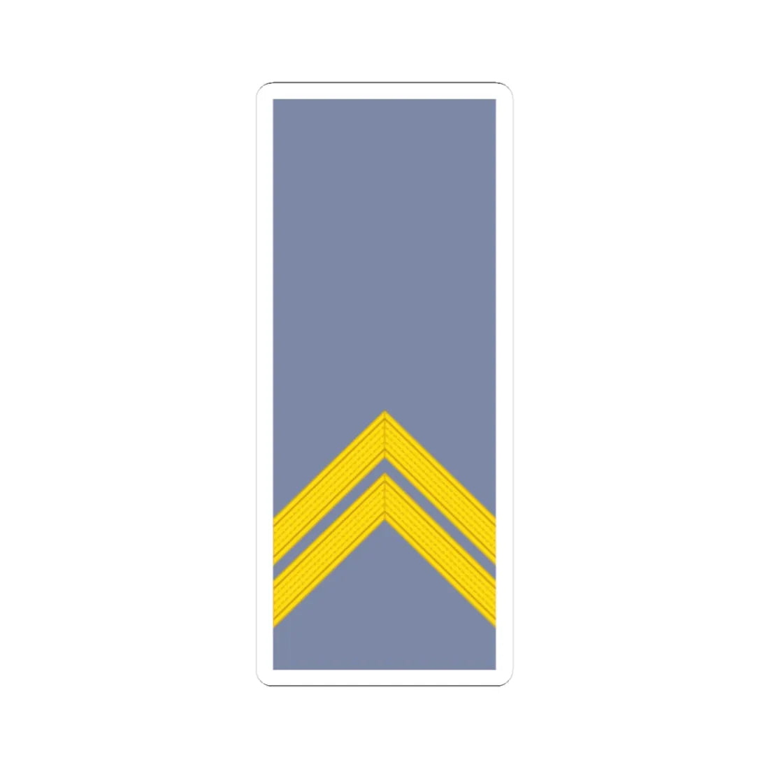 French Army sleeves OR 6 (Military Rank) STICKER Vinyl Kiss-Cut Decal 4 Inch White - The Sticker Space