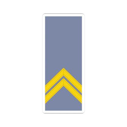 French Army sleeves OR 6 (Military Rank) STICKER Vinyl Kiss-Cut Decal 4 Inch White - The Sticker Space