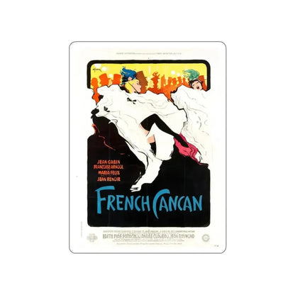 French Cancan (1955), poster (Magazine Illustration) STICKER Vinyl Die-Cut Decal - The Sticker Space