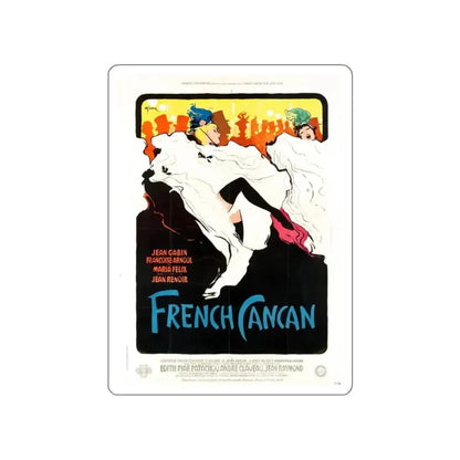 French Cancan (1955), poster (Magazine Illustration) STICKER Vinyl Die-Cut Decal - The Sticker Space