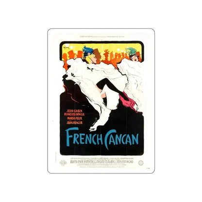 French Cancan (1955), poster (Magazine Illustration) STICKER Vinyl Die-Cut Decal White Die-Cut 4 Inch - The Sticker Space