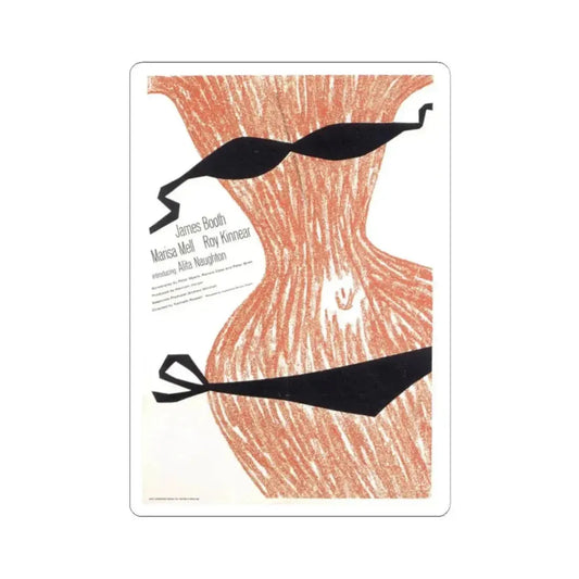 French Dressing 1964 Movie Poster - STICKER Vinyl Kiss-Cut Decal 2 Inch White - The Sticker Space