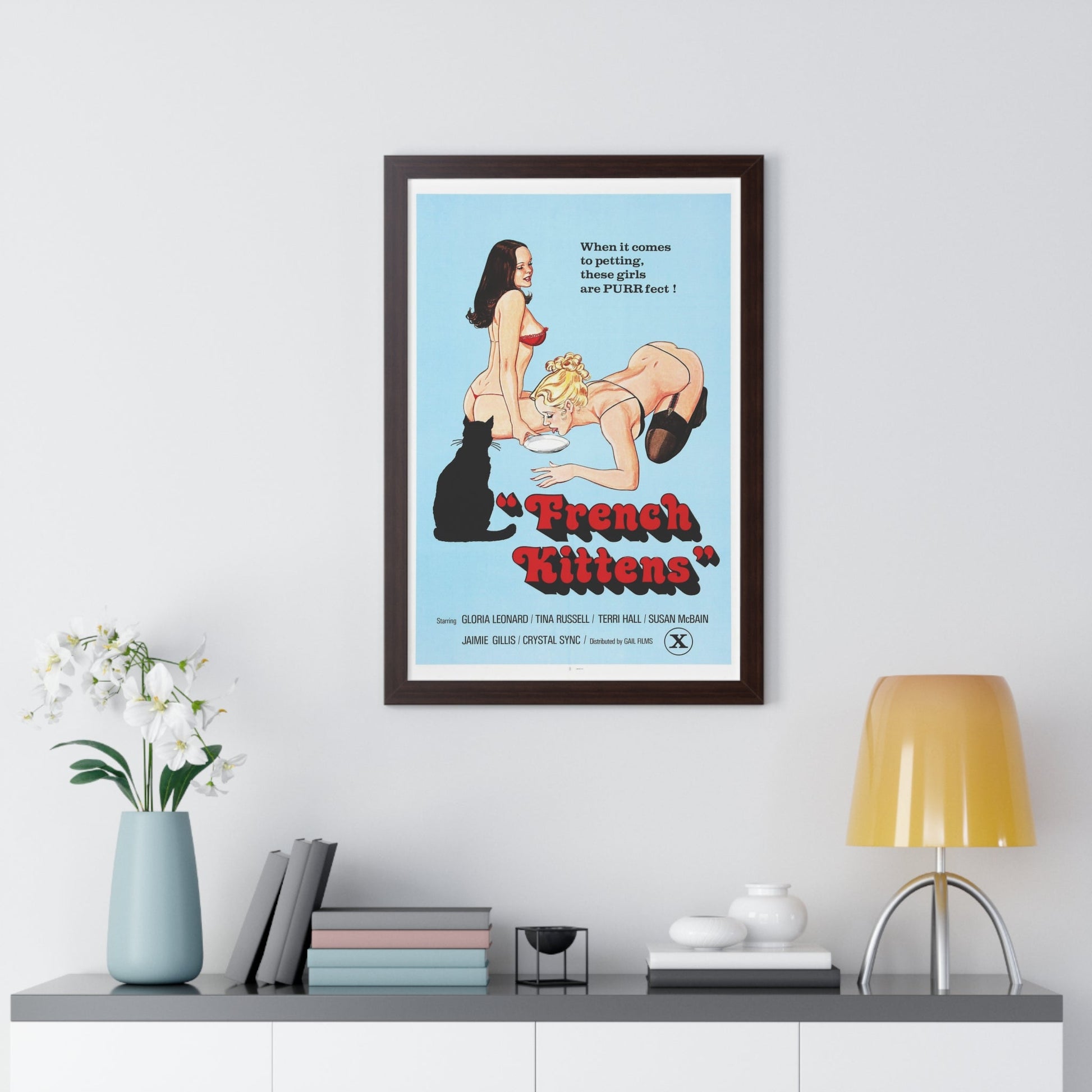 FRENCH KITTENS 1978 - Framed Movie Poster-The Sticker Space