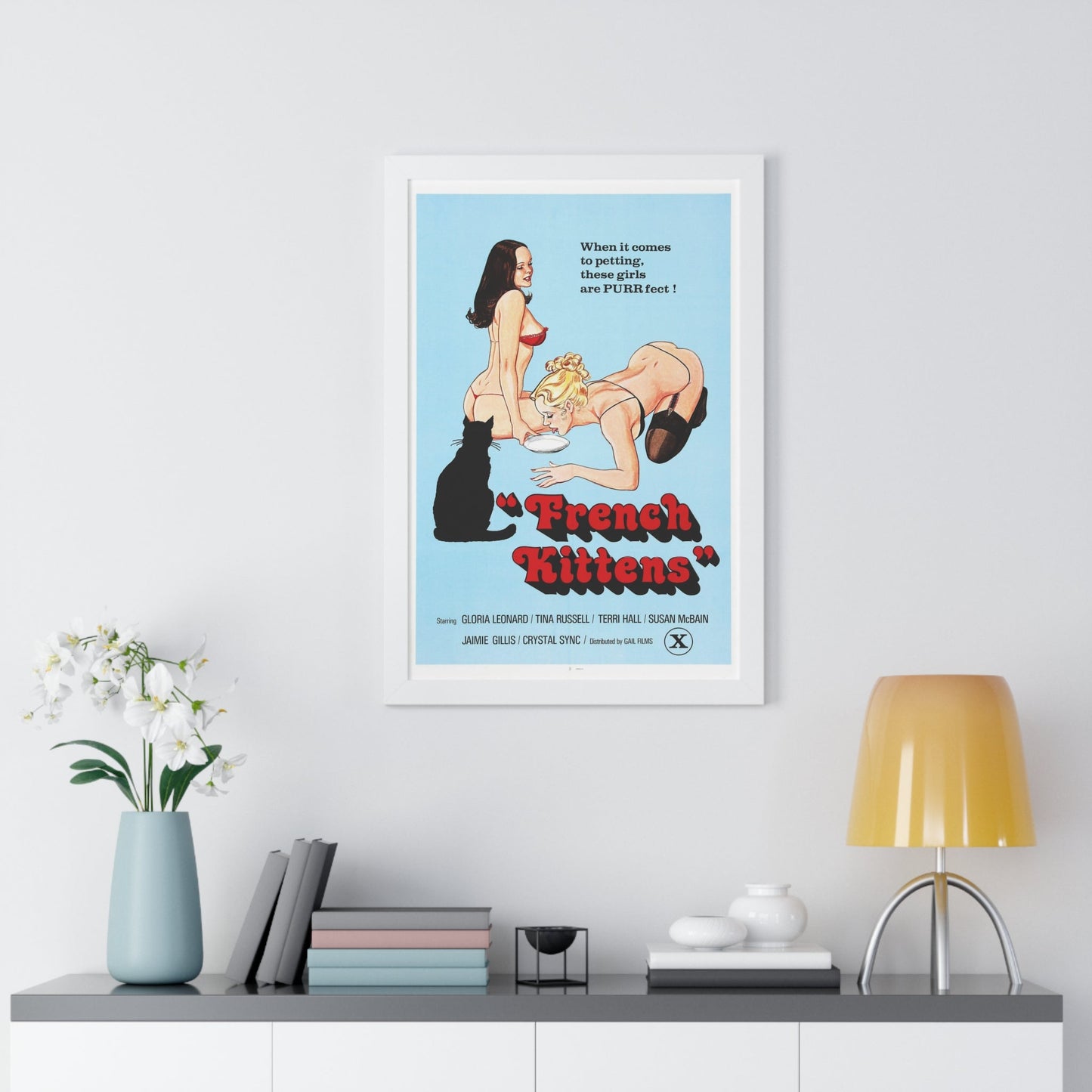 FRENCH KITTENS 1978 - Framed Movie Poster-The Sticker Space