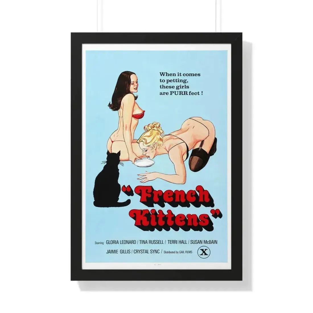 FRENCH KITTENS 1978 - Framed Movie Poster - The Sticker Space