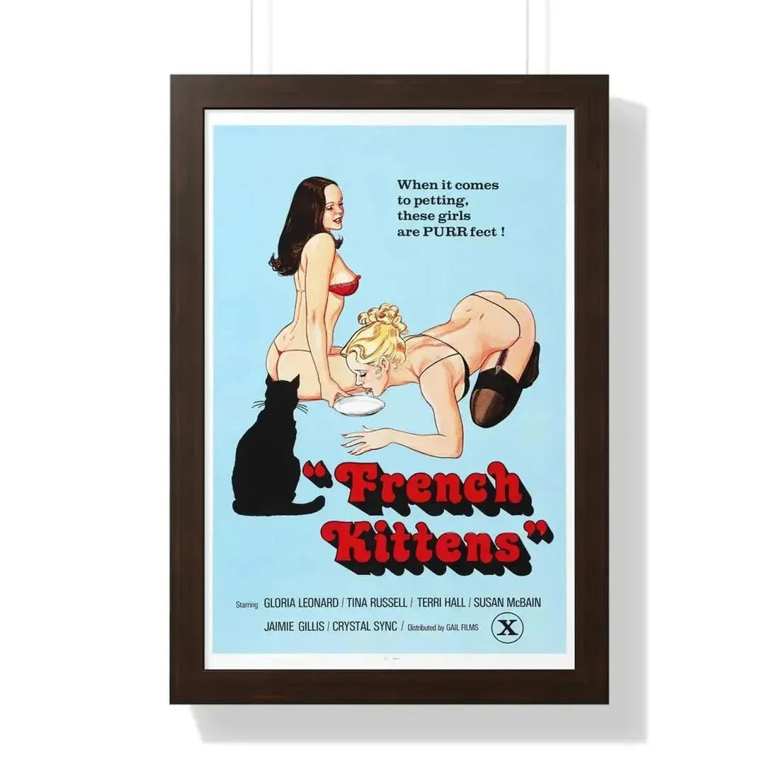 FRENCH KITTENS 1978 - Framed Movie Poster - The Sticker Space