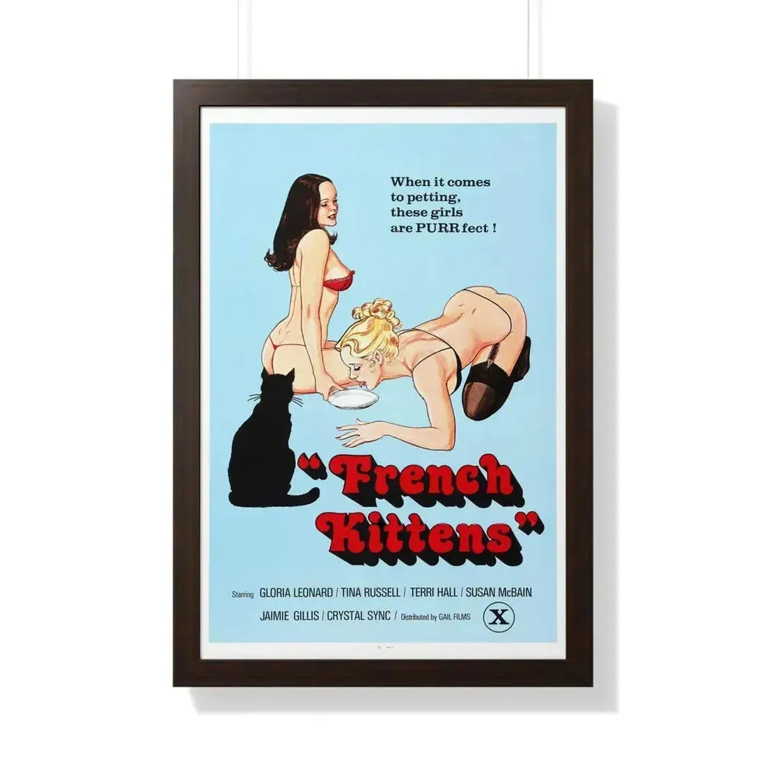 FRENCH KITTENS 1978 - Framed Movie Poster - The Sticker Space