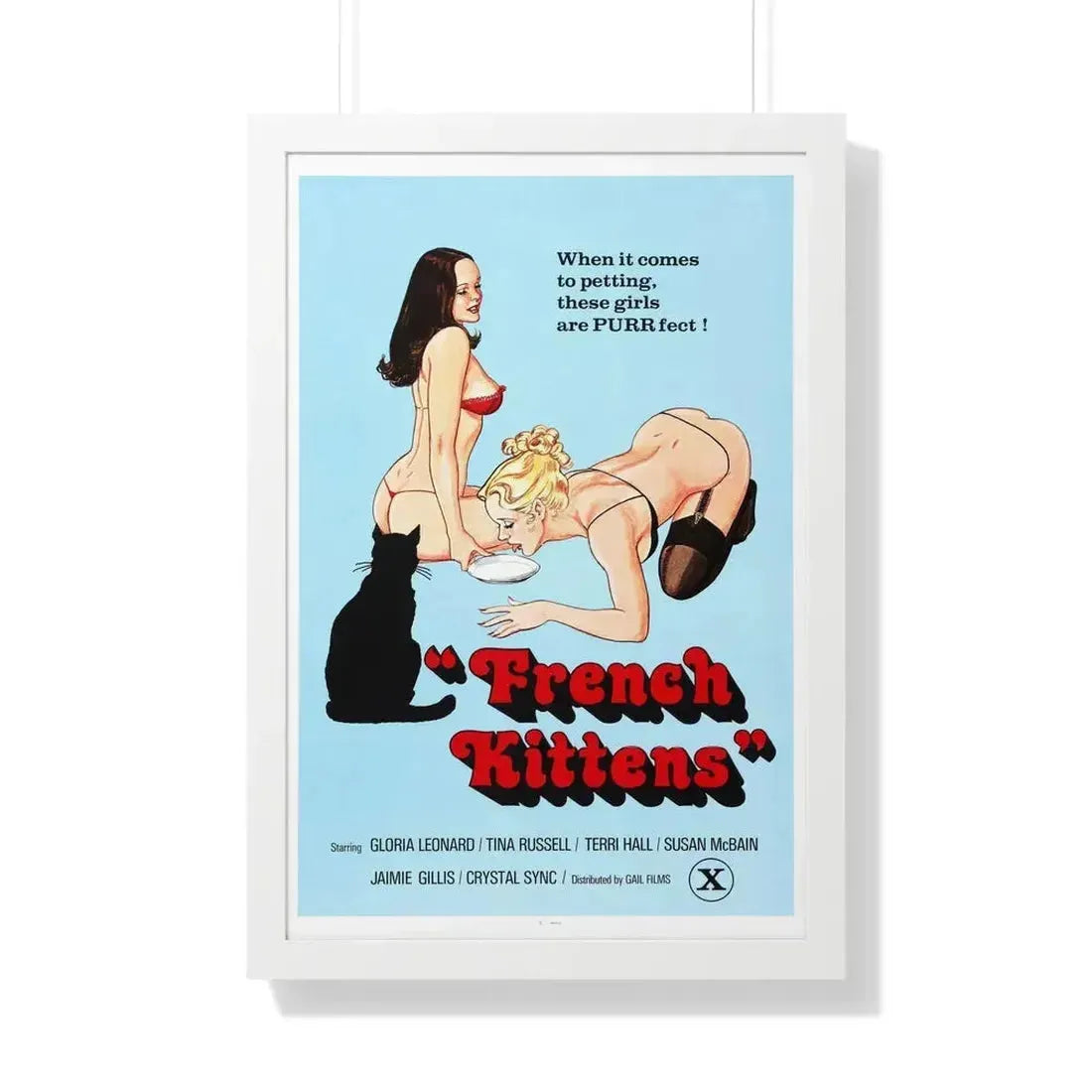 FRENCH KITTENS 1978 - Framed Movie Poster - The Sticker Space
