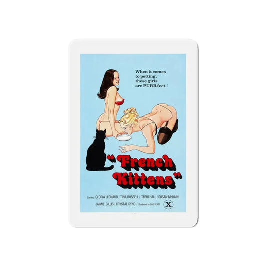 FRENCH KITTENS 1978 Movie Poster - Refrigerator Magnet 6 Inch - The Sticker Space