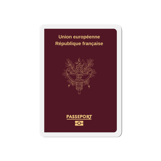 French Passport - Die-Cut Magnet-6 × 6"-The Sticker Space