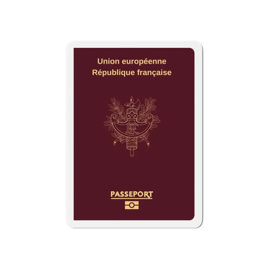 French Passport - Refrigerator Magnet 6 Inch - The Sticker Space