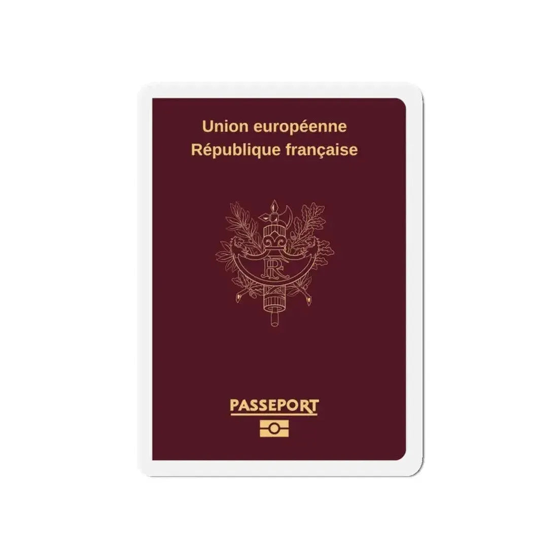 French Passport - Refrigerator Magnet - The Sticker Space