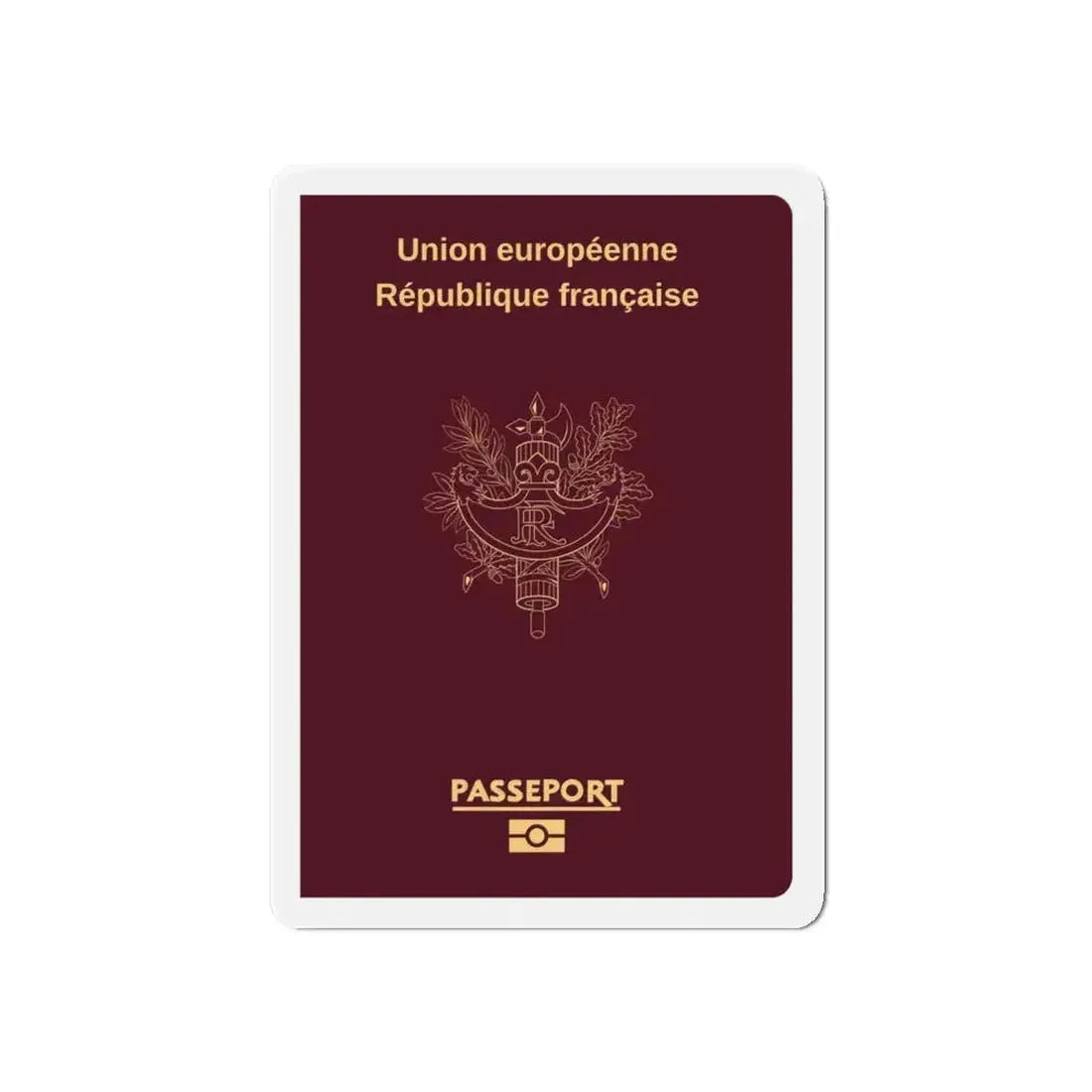 French Passport - Refrigerator Magnet - The Sticker Space