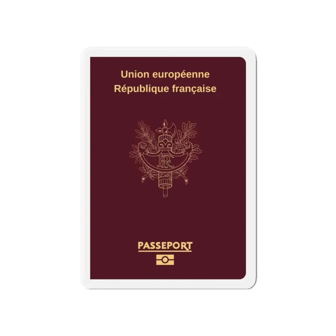 French Passport - Refrigerator Magnet - The Sticker Space