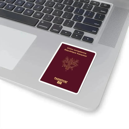 French Passport - STICKER Vinyl Kiss-Cut Decal - The Sticker Space